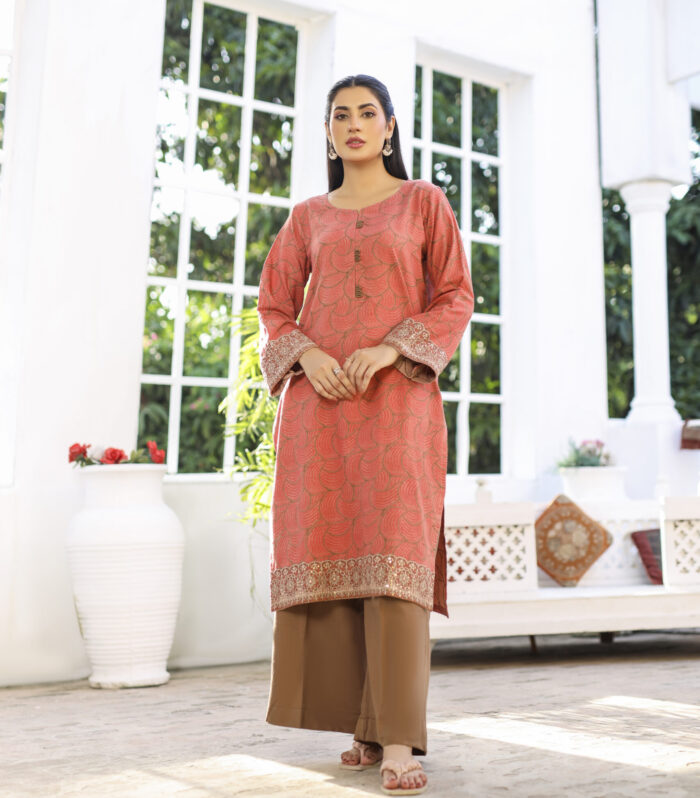 2 piece Marina Suit-Embroidered (Pret)